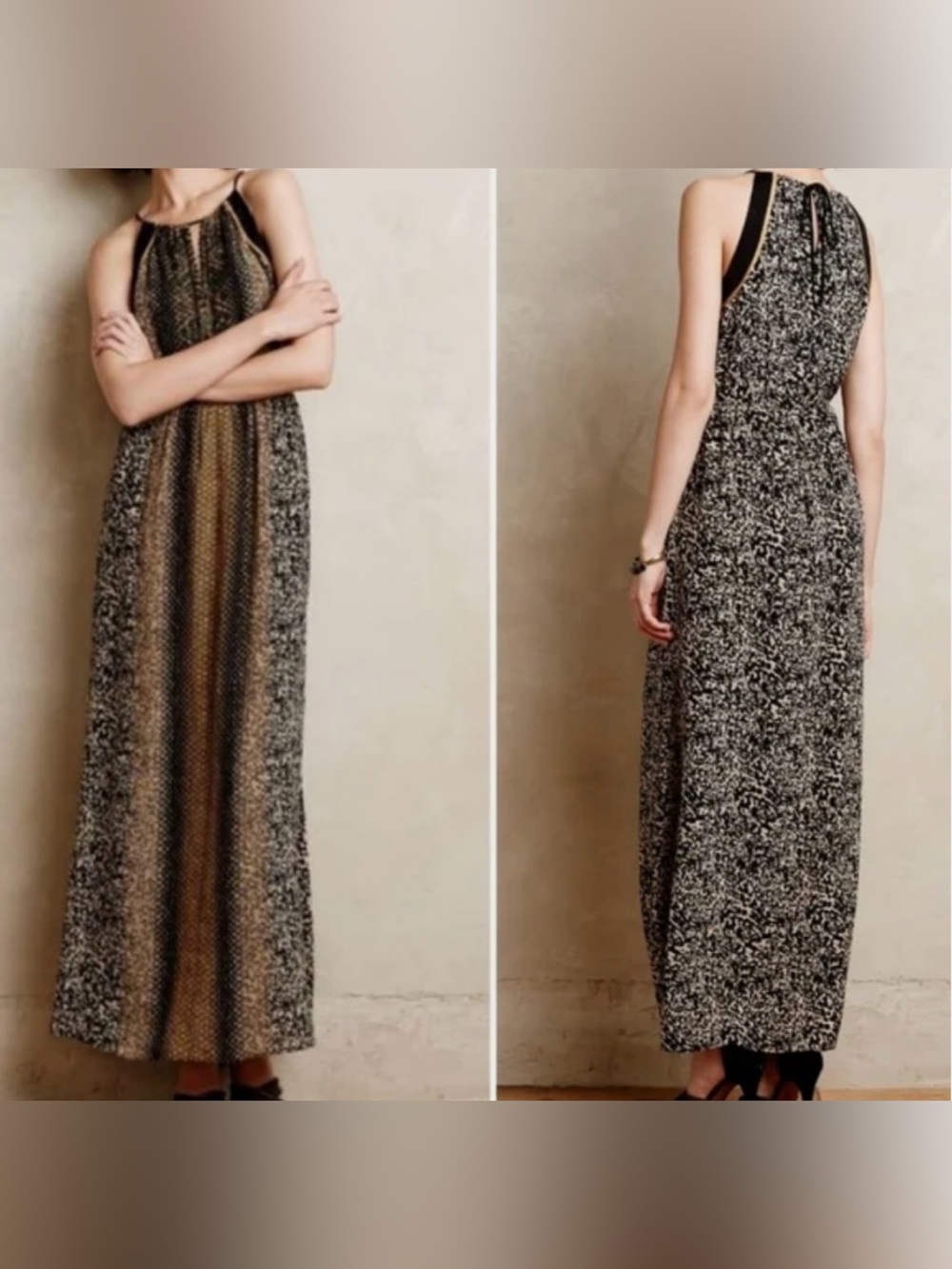 ✨ Anthropologie Greylin Beaded Sleeveless Maxi Dress with POCKETS!!✨